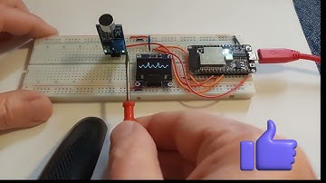 ESP32 Dynamic Amplitude Modulated Sine Waves display on Oled