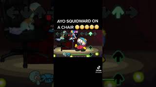 squidward on a chair
