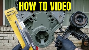 How To Drill And Tap The LS Truck Block For Car Alternator Bracket