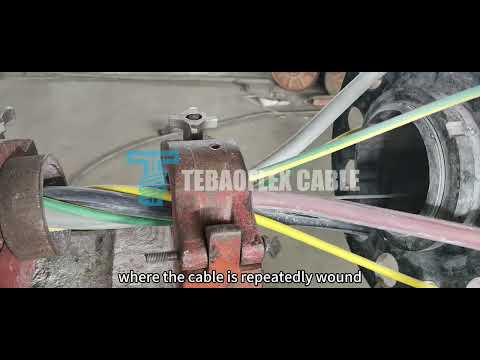 (N)SHTÖU-J | 0.6/1 kV | 3×185+3×95/3 mm² | Crane Reeling Cable Manufacturing video thumbnail