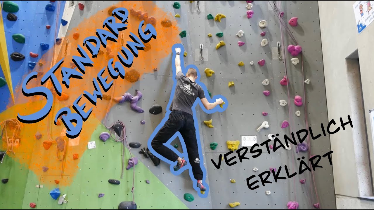 Die Standardbewegung beim Klettern & Bouldern