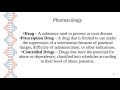 Basics of Applied Veterinary Pharmacology for Assistants and Technicians