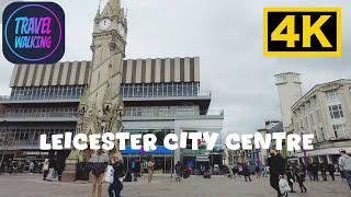 Leicester City Centre | Sunday Walking Tour & Local Highlights 4K