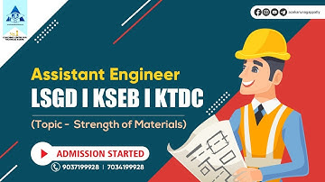 STRENGTH OF MATERIALS - INTRODUCTION | TYPES OF BEAMS | ASSISTANT ENGINEER & OVERSEER Gr. 1 LEVEL