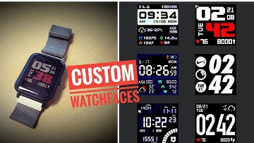 Custom Amazfit Bip Watch Faces! How to: