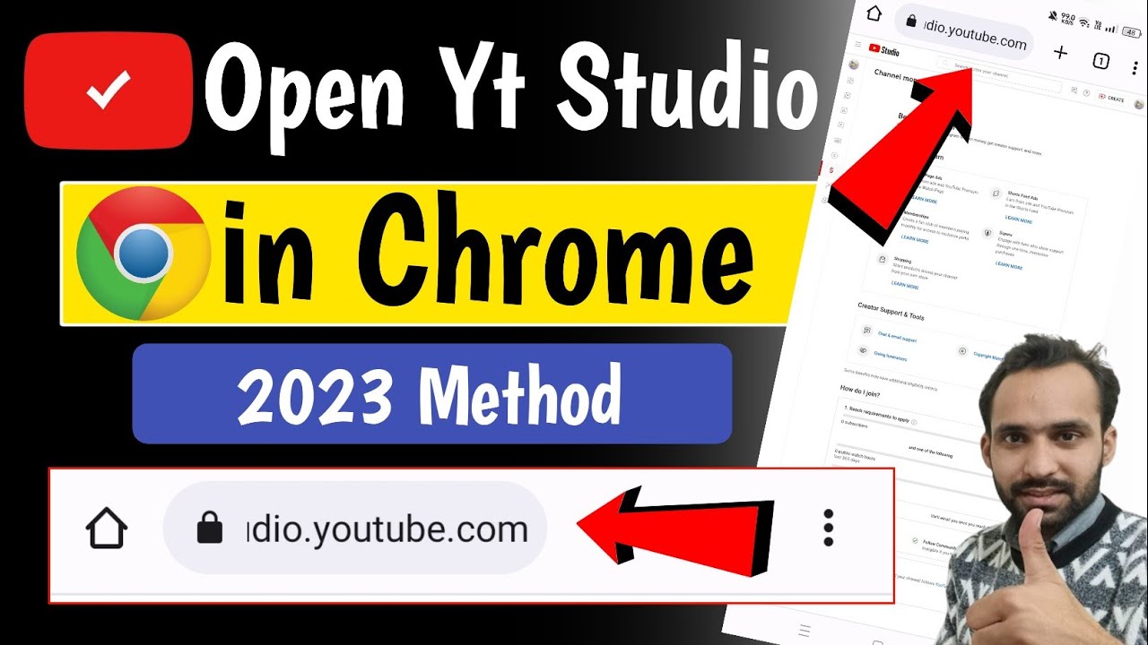 How To Open Yt Studio In Chrome 2023 | Chrome Main Youtube Studio Kaise ...