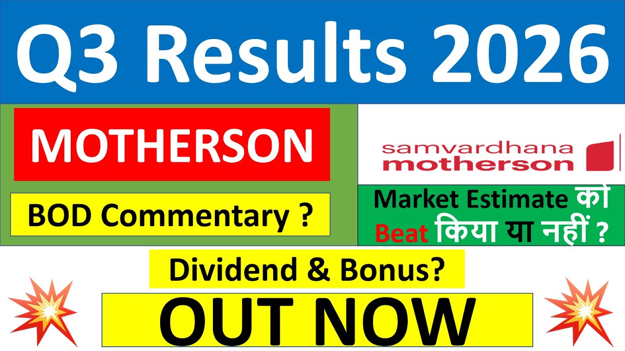 MOTHERSON q3 results 2026 | MOTHERSON results today | MOTHERSON Share News | MOTHERSON latest news