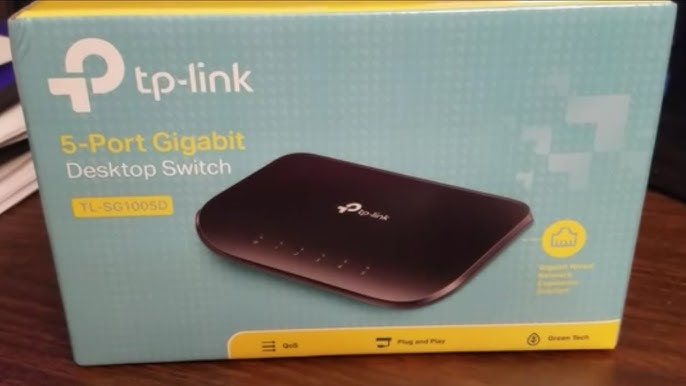 TP-Link TL-SG1005D Installation Switch Gigabit Review and YouTube 