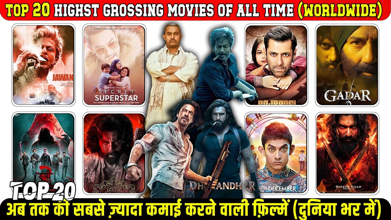 Top 20 Bollywood Movies with Highest Worldwide Collection | Bollywood All Time Blockbusters Films