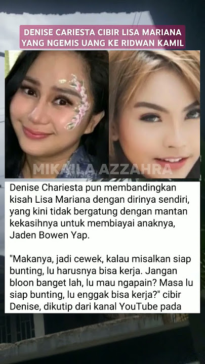 Denise Cariesta Cibir Lisa Mariana