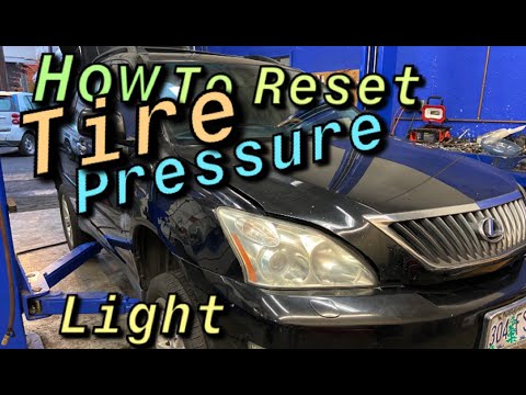 HOW TO RESET TIRE PRESSURE ON A 2003 - 2009 LEXUS RX 350