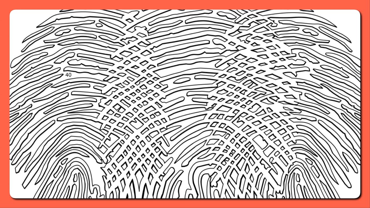 Color by Number Fingerprint Pumpkin Line Modern Design Artwork Color Oasis 