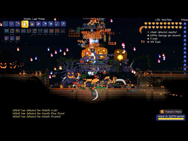 Pcテラリアver1 3 Last Prismでパンプキンムーン攻略 Youtube