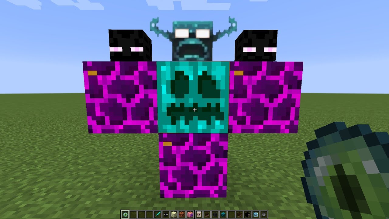 what if you create an ENDER WARDEN GOLEM in MINECRAFT - YouTube