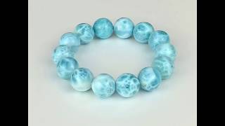 Larimar Bracelet 12mm - Dolphin Stone | The Magickal Garden