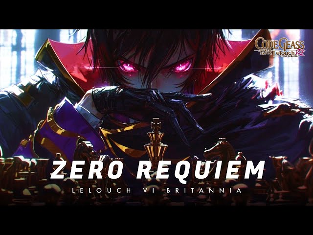 Lelouch - Zero Requiem | Code Geass「 ASM 」( Lyric Video )