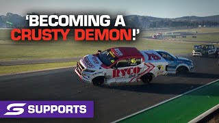 V8 SuperUte nearly FLIPS in high-speed crash - Pizza Hut Winton SuperSprint | Supercars 2022