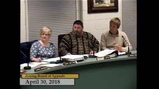 Enfield, CT - Zoning Board of Appeals - April 30, 2018