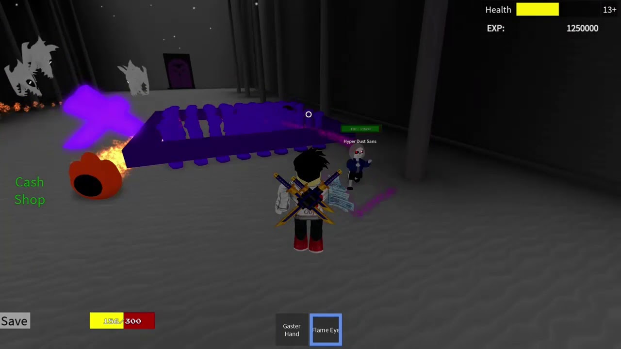 you beated 3d hyper dust sans! - Roblox