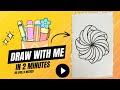 Draw This Mesmerizing Swirl Pattern in Real Time | How to Draw PHILOXY