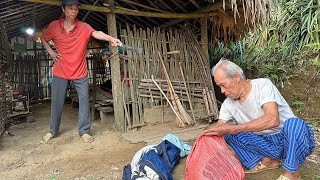 The old man's son took over the house and chased the old man away.