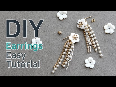 DIY/How To Make Earrings/Chain Earring/DIY Earrings/귀걸이만들기/체인귀걸이