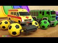 Street Vehicles Learn Colors With Ball Tyre | 동요와 아이 노래 | 어린이 교육