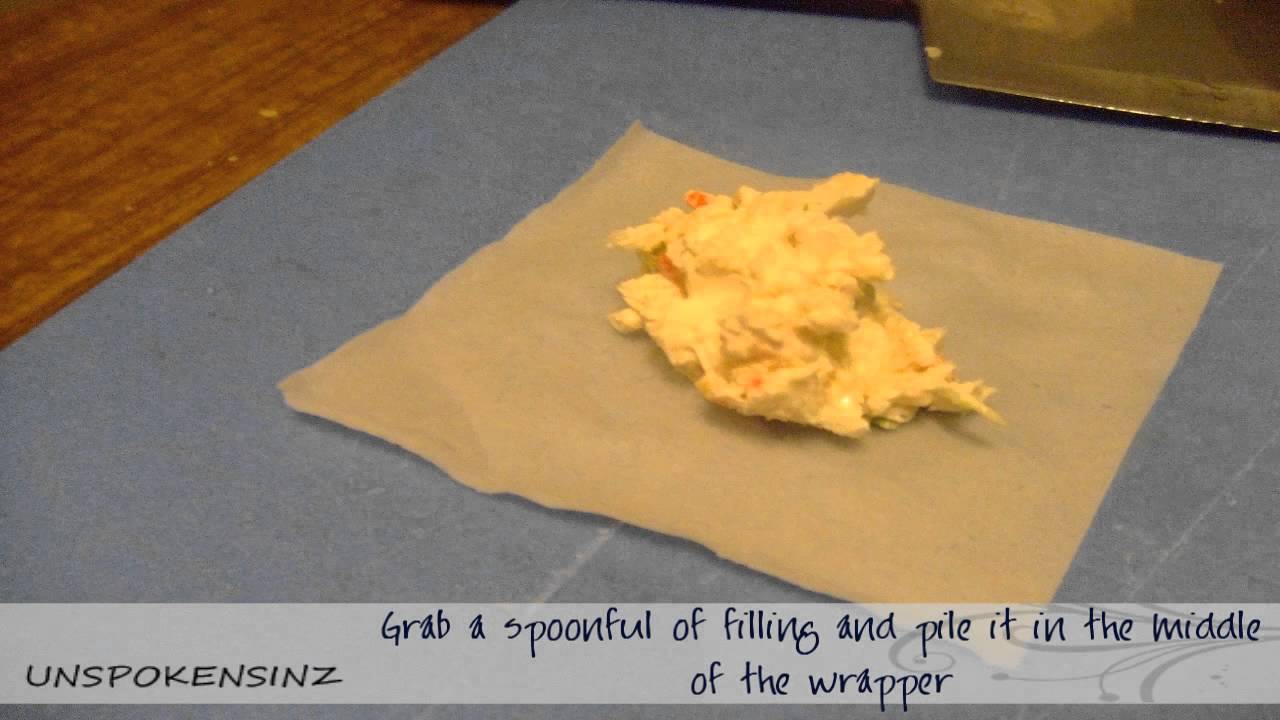 How to make Crab Rangoon (almost like the buffets) - YouTube
