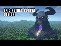 Dark Skull Nether Portal Design in Minecraft!