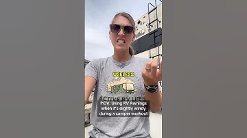 RV Awnings are always trying to break during the gentle winds.  #nomads #rvlife #rvhumor #travel