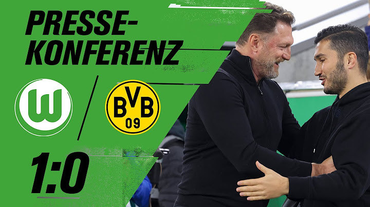 „Wir hatten heute die bessere Bank! “| Pressekonferenz | VfL Wolfsburg - Borussia Dortmund.