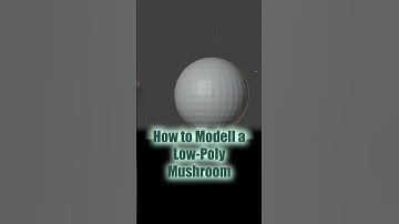 Glowing Fairy World Pt 3: Modelling the Mushroom in Blender #blender #tutorial #lowpoly #shorts