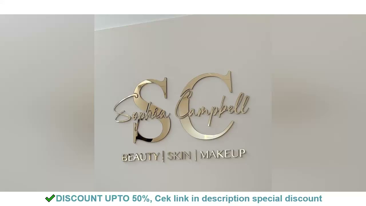 Custom Laser Cut Logo Sign 3D Mirror Wall Letters Large Business Sign Acrylic Lobby Sign