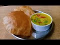 10 minut breakfast recipes/பூரி, பட்டாணி உருளைக்கிழங்கு கறி