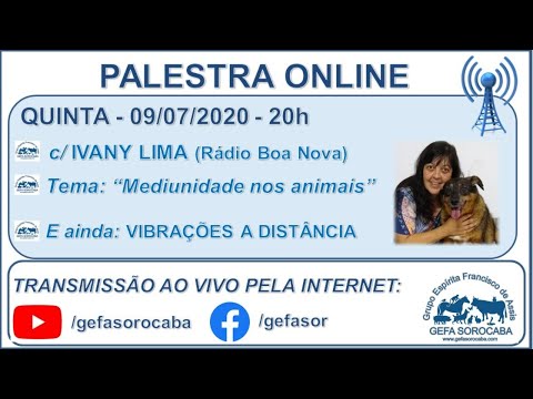 Assista: Bate-papo online - c/ IVANY LIMA (09/07/2020)