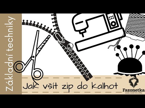 Video: Jak Ušít Zip Na Kalhoty