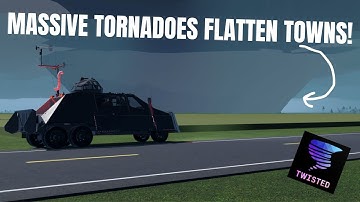 Hevige wigvormige tornado