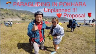 ⁣Unplanned Proposal ,Couple Goals Paragliding in Pokhara ,Nepal || Music Anxmu5