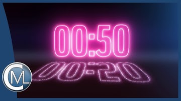 50 seconds countdown (NEON Glow Edition) & voice over ⏰