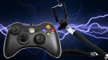 Android Controller Made with a Selfy Stick and Xbox 360 Controller