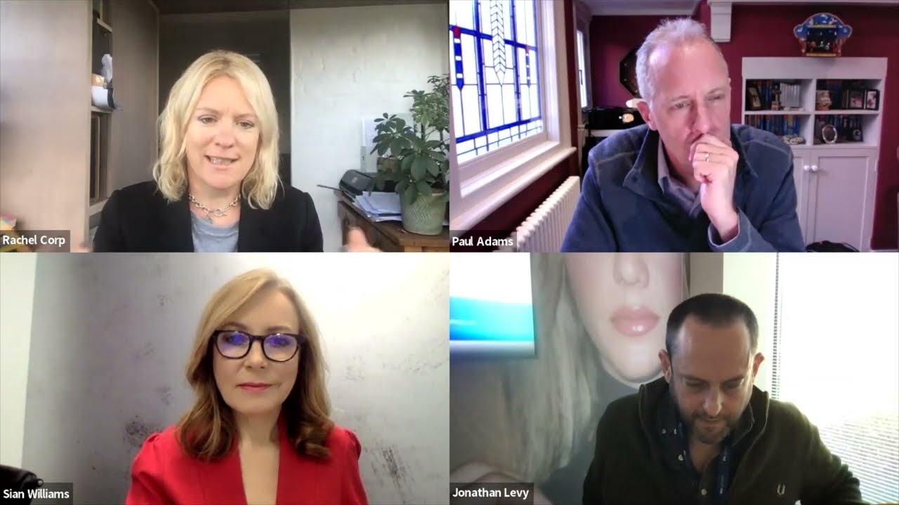 Dr Sian Williams chaired a Royal Television Society panel with BBC’s Paul Adams, ITV’s Rachel Corp, VICE News’ Hind Hassan and Sky News’ Jonathan Levy on 18 March 2022.