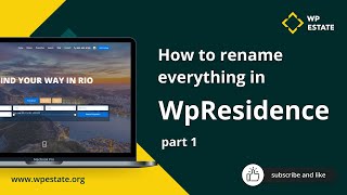How to rename labels in WpResidence Theme Options