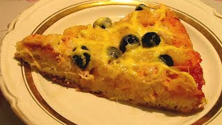 Пицца Гавайская с курицей, ананасами и маслинами. Pizza with Chicken, Pineapple and Black Olives Пицца Гавайская с курицей, ананасами и маслинами. Pizza with Chicken, Pineapple and Black Olives