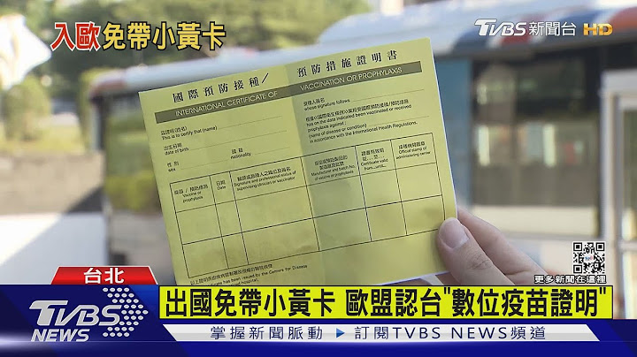 出國不用把小黃卡帶身邊　歐盟承認台灣數位疫苗接種證明｜TVBS新聞 - 天天要聞