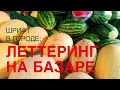 ЛЕТТЕРИНГ НА БАЗАРЕ. Шрифт в городе, примеры из жизни