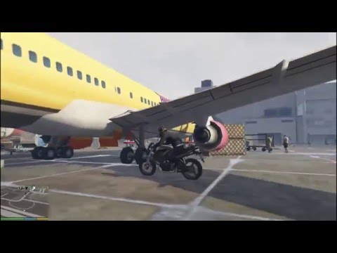 КАК сесть в большой самолет в Grand Theft Auto 5 (GTA 5)