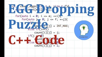 Egg Dropping Puzzle (C++ Code) | Dynamic Programming | (Part 2)