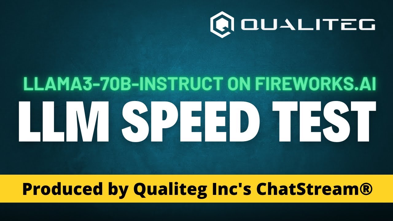[LLM speed test] Llama3-70B-Instruct on fireworks.ai - YouTube