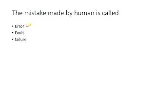 Software Engineering method, tool, procedure, paradigm, error, fault, failure   Quiz