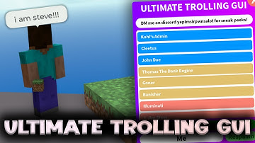 Ultimate Trolling GUI Script Showcase - ROBLOX EXPLOITING